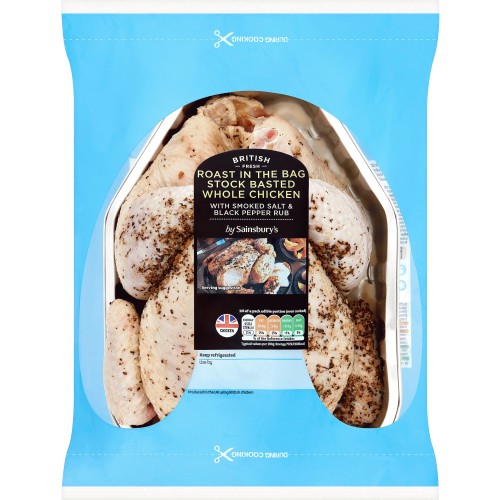 Sainsbury's Roast in the Bag Stock Infused Whole Fresh British Chicken