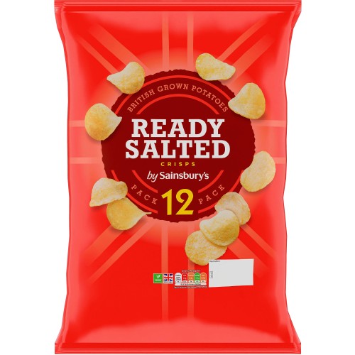 Sainsbury's Ready Salted Crisps (12 x 25g) Compare Prices & Where To