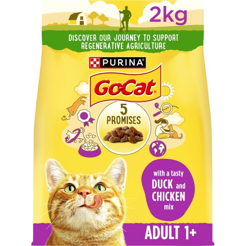 GoCat Adult Dry Cat Food Chicken And Duck (2kg) Compare Prices