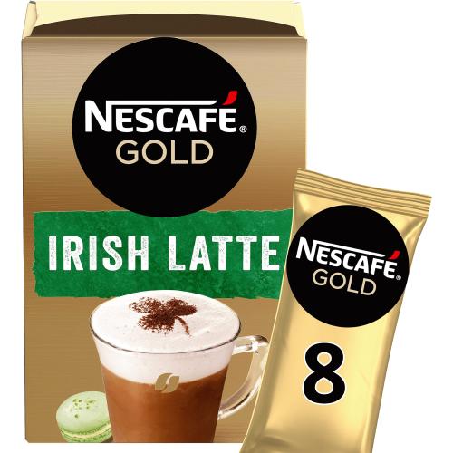Nescafe Gold Irish Cream Latte Instant Coffee Sachets (8) Compare