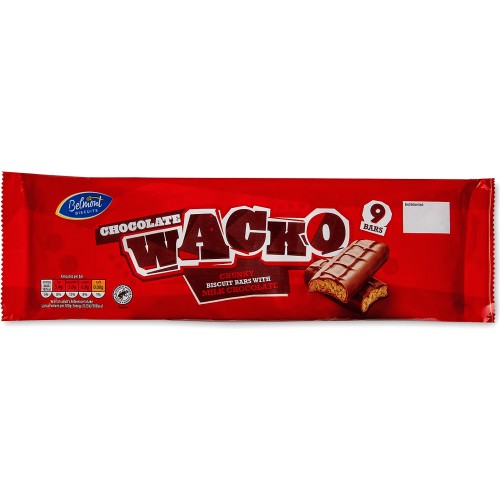 Belmont Chocolate Wacko Biscuit Bars (9 x 189g) Compare Prices