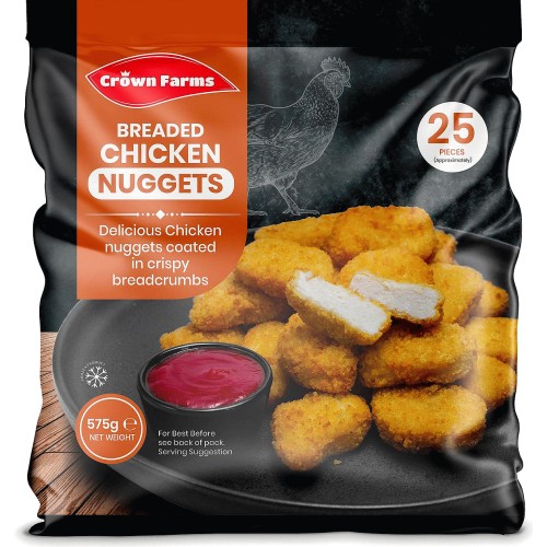 Crown Farms Breaded Chicken Nuggets (575g) Compare Prices & Where To Buy Trolley.co.uk