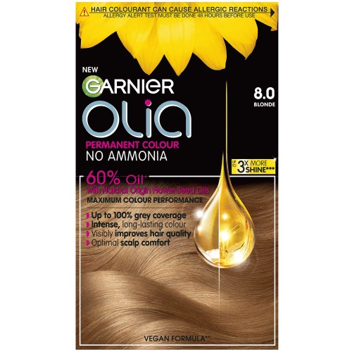 Garnier Olia 8.31 Golden Ash Blonde Permanent Hair Dye Compare Prices