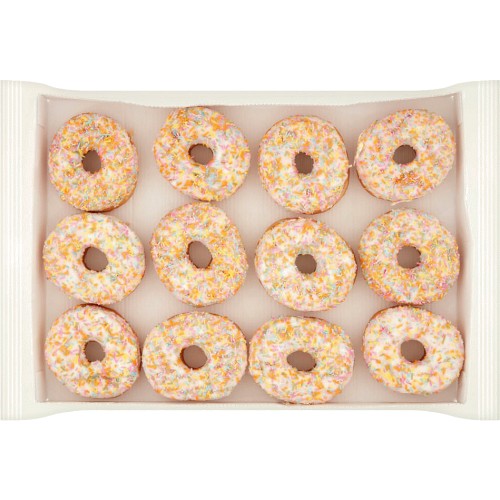 The BAKERY at ASDA 12 White Iced Ring Donuts (12) Compare Prices