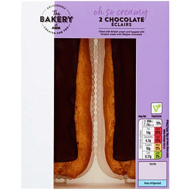 The BAKERY at ASDA 2 Chocolate Eclairs (2) Compare Prices & Where To