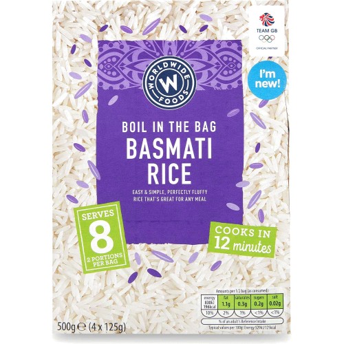 Worldwide Foods Boil In The Bag Basmati Rice (4 x 125g) Compare