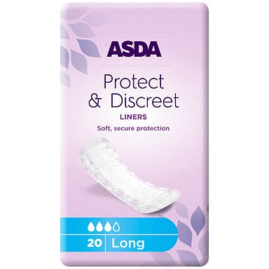 ASDA Protect & Discreet Incontinence Long Liners (20) Compare Prices