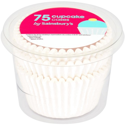 Sainsbury's Plain Cupcake Cases (75) Compare Prices & Where To Buy Trolley.co.uk