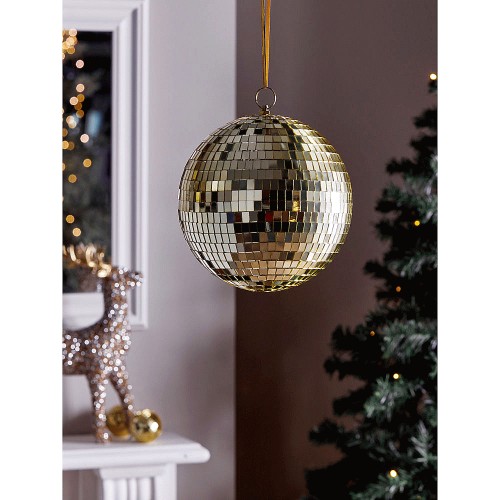 Home Christmas GoldTone Giant Disco Ball Compare Prices