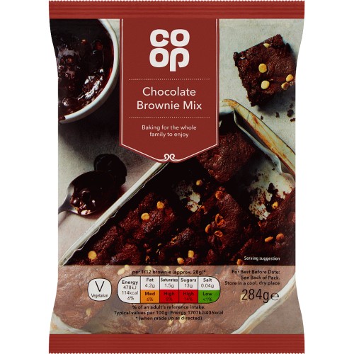 Coop Chocolate Brownie Mix (284g) Compare Prices & Where To Buy