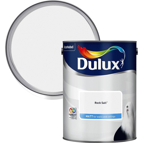 Dulux Walls & Ceilings Rock Salt Matt Emulsion Paint (5 Litre