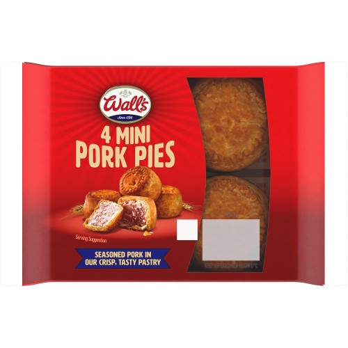 Wall's 4 Mini Pork Pies (200g) Compare Prices & Where To Buy