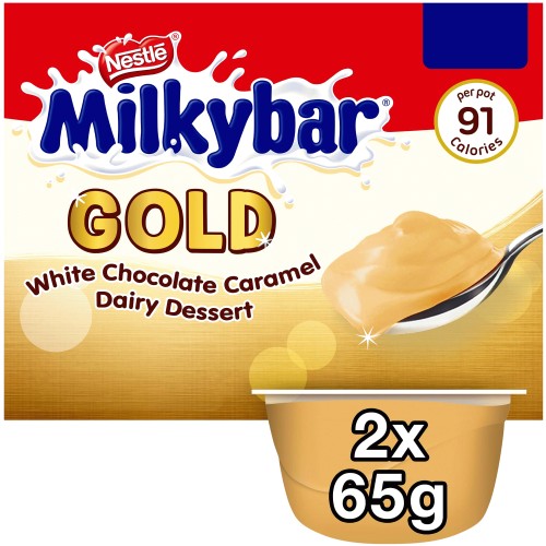 Milkybar Gold White Chocolate Caramel Dessert (2 x 65g) Compare