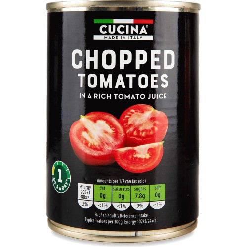 Cucina Chunky Chopped Tomatoes In Rich Tomato Juice (400g) Compare