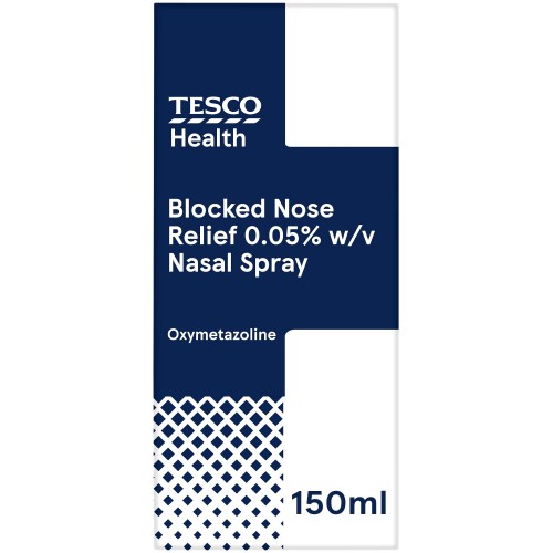 Tesco Health Blocked Nose Relief Decongestant Nasal Spray (15ml