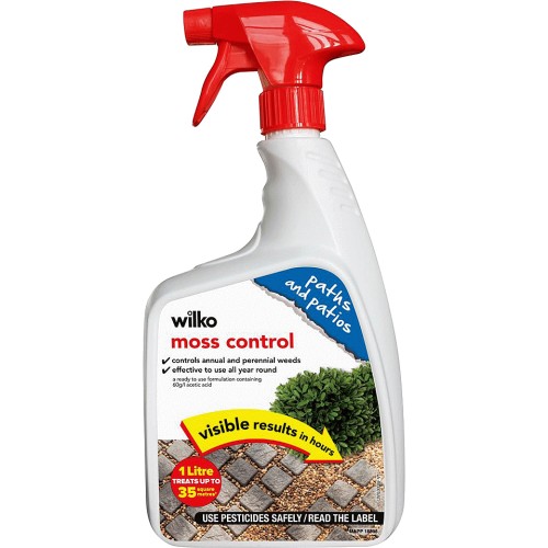 Wilko ReadytoUse Path and Patio Total Moss Control 35msq (1 Litre) Compare Prices & Where To