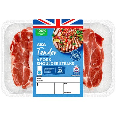 ASDA Tender 4 Pork Shoulder Steaks (700g) Compare Prices & Where To