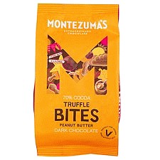 Montezuma's 70 Dark Chocolate Peanut Butter Truffle Bites (120g