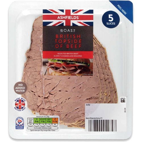 Ashfields Roast British Topside Of Beef (130g) Compare Prices & Where