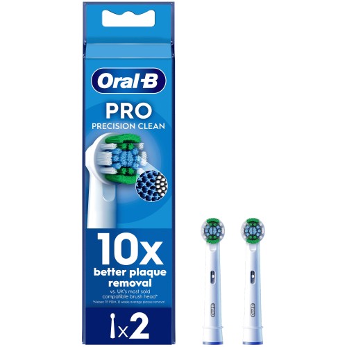 OralB Pro Precision Clean Electric Toothbrush Replacement Heads (2