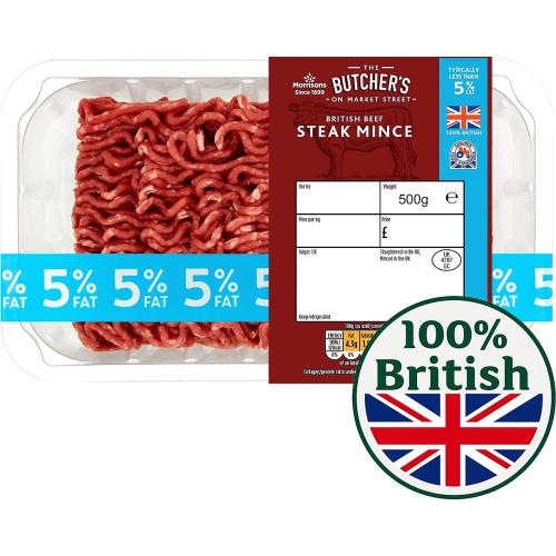 Morrisons British Beef Lean Mince 5 Fat (500g) Compare Prices
