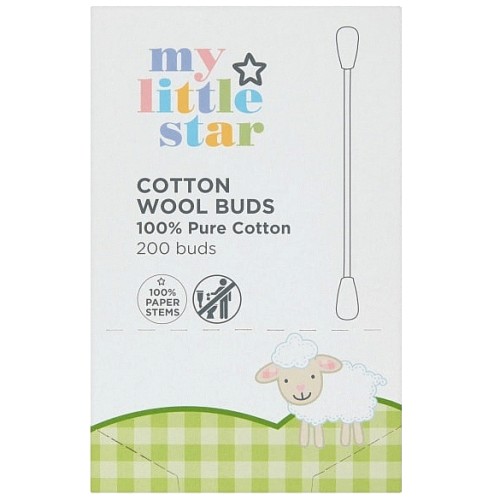 My Little Star 100 Pure Cotton Wool 200 Buds Compare Prices & Where
