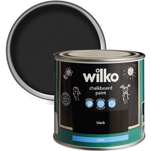 Wilko Quick Dry Black Matt Chalkboard Paint (500ml) Compare Prices