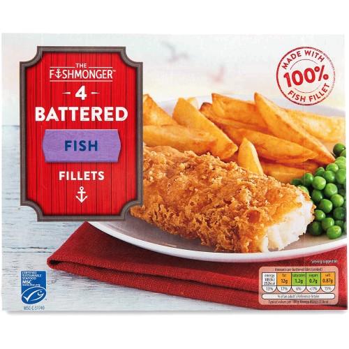 ASDA 6 Battered White Fish Fillets (600g) Compare Prices & Where To Buy Trolley.co.uk