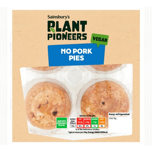 Plant Pioneers No Pork Snack Pies (4 x 260g) Compare Prices & Where