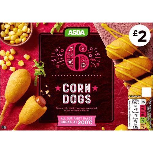 ASDA 6 Corn Dogs (170g) Compare Prices & Where To Buy Trolley.co.uk