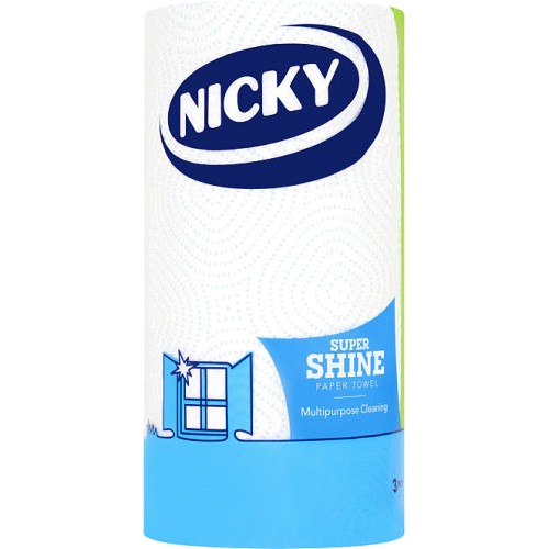 Nicky Super Shine Large Sheets MultiPurpose Kitchen Towel 1 Roll