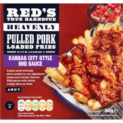 Red's True Barbecue Heavenly Pulled Pork Loaded Fries with Glorious