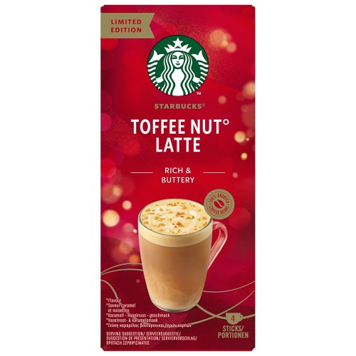 Starbucks Toffee Nut Latte Sachets (4 x 23g) Compare Prices & Where