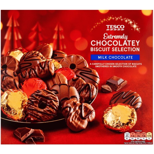 Tesco Extremely Milk Chocolatey Biscuit Selection (400g) Compare