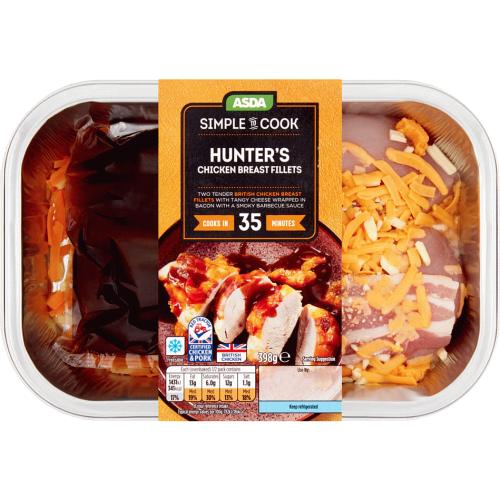 ASDA Simple to Cook Hunters Chicken Breast Fillets (398g) Compare