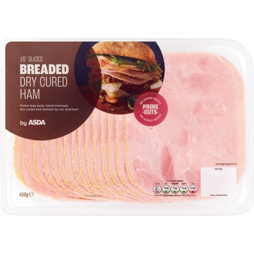 ASDA Breaded Dry Cured Ham 16 Slices (400g) Compare Prices & Where To