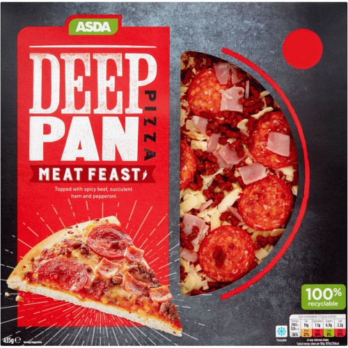 ASDA Deep Pan Meat Feast Pizza (435g) Compare Prices & Where To Buy Trolley.co.uk