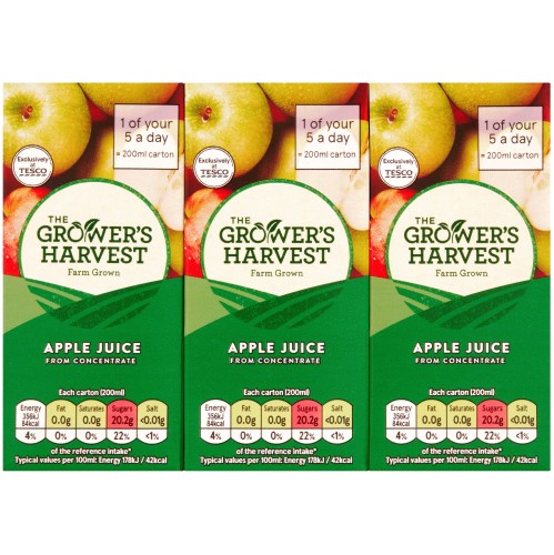 Growers Harvest Orange Juice From Concentrate (200ml) Compare Prices