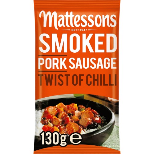 Mattessons Smoked Pork Sausage Twist of Chilli Compare Prices & Where