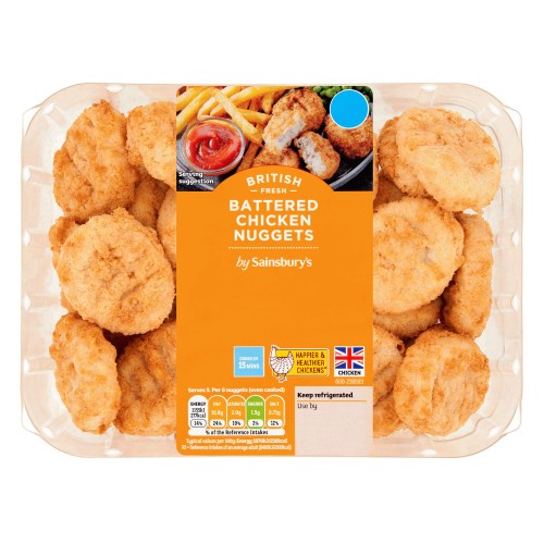 Sainsbury's Battered British Fresh Chicken Nuggets (540g) Compare