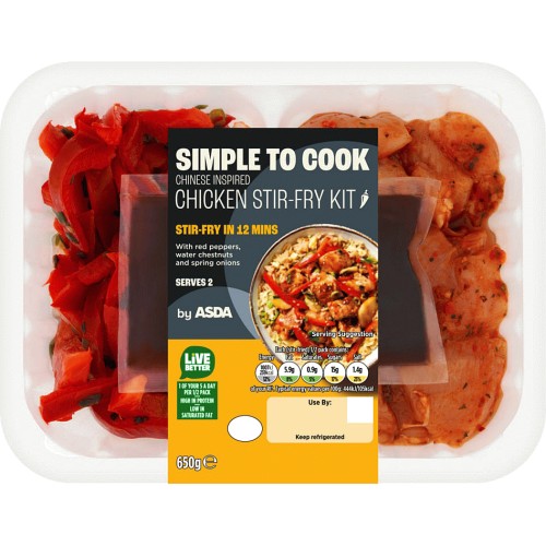 ASDA Butcher's Selection Smoky Fajita Chicken StirFry Kit (650g