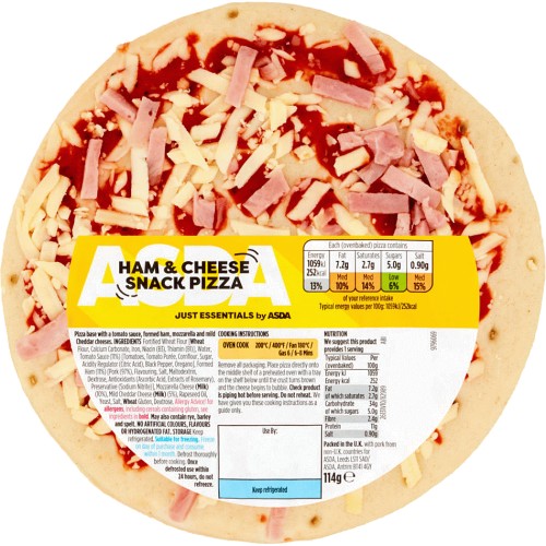 ASDA Cheese & Tomato Snack Pizza (110g) Compare Prices & Where To Buy