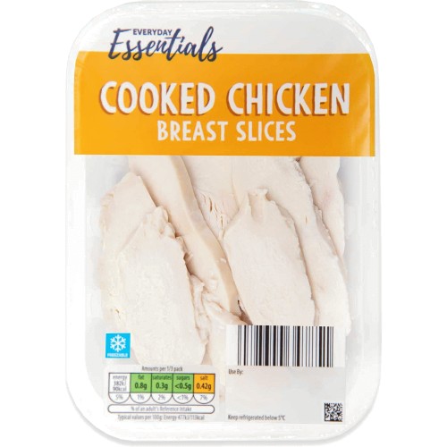 Everyday Essentials Cooked Chicken Breast Slices (240g) Compare