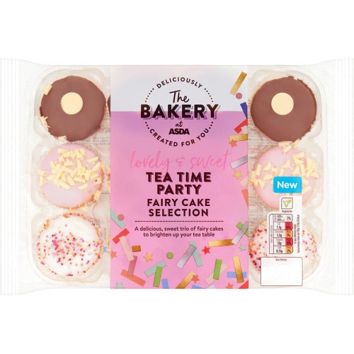 The BAKERY at ASDA Tea Time Party Fairy Cake Selection (12) Compare