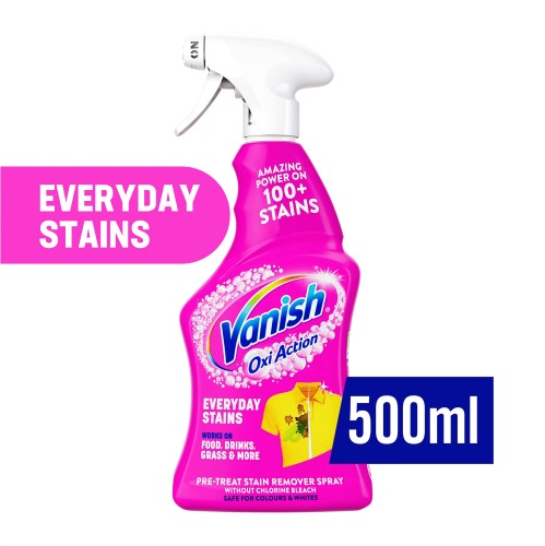 Vanish Oxi Action Fabric Stain Remover PreWash Spray Colours (500ml