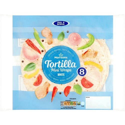 Morrisons White Mini Tortilla Wraps (8) Compare Prices & Where To Buy