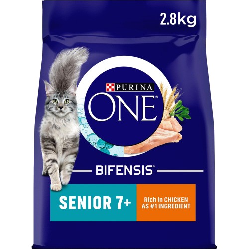 Purina ONE Senior 7+ Cat Food Chicken and Beef (8 x 85g) Compare