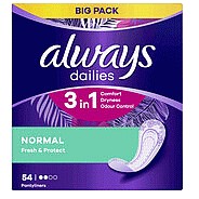 Always Daily Fresh Normal Panty Liners Odour Lock (54) Compare Prices