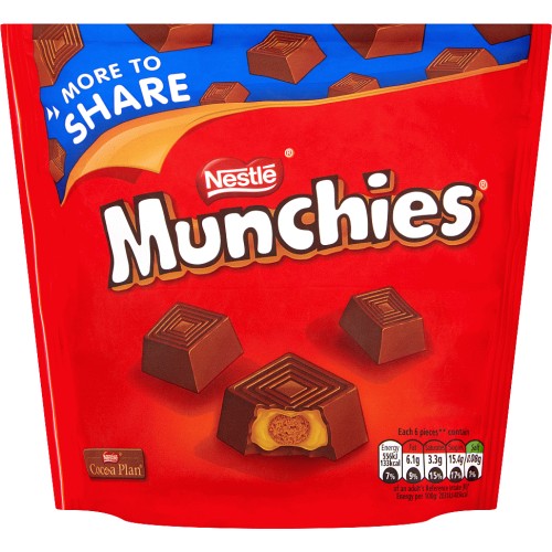 Munchies Milk Chocolate Caramel Sharing Pouch (229g) Compare Prices