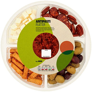 ASDA Mediterranean Inspired Antipasti Grazing Platter (250g) Compare
